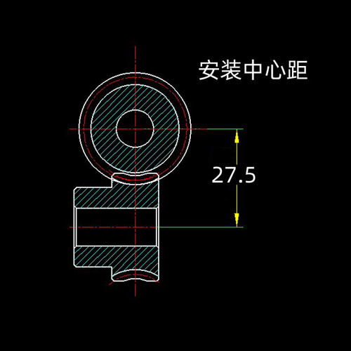 新品。中心距27.5减速比2s0 铜涡轮蜗杆1.5模蜗轮蜗杆1.5m升降机