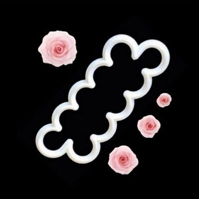 极速3PCS 3fD Cake Easiest Rose Petal Flower Cutter Mold Fond