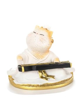 极速l诗故宫猫琴棋书画酒茶桌摆雅件生日情人节礼物W 事对弈弹琴