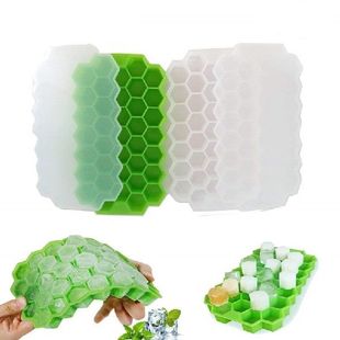 极速Honeycomb Ice Cube Trays Reusable SilicOone Ice Cube Mol