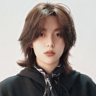 极速日系狼尾鲻鱼头长发s假发男生帅气真发仿男士全头套男式武士