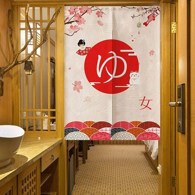 极速Japanese-hstyle Door Curtain Hanging Half Curtain Decora