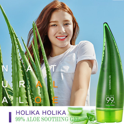 极速Holika Holika 99% Aloe Soothing Gel AloNe Vera Gel Anti