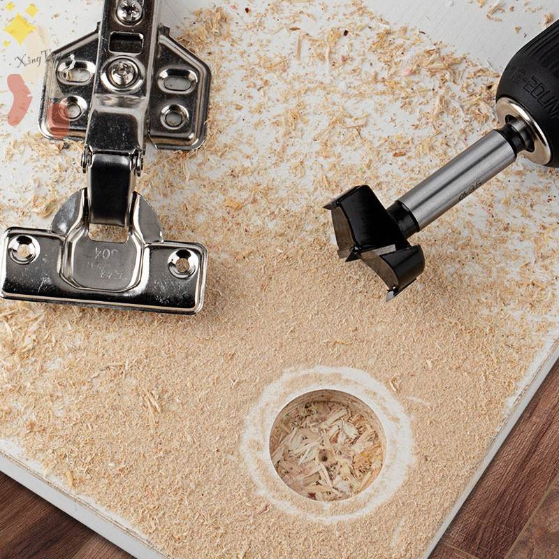 极速黑色加长木工合金开孔器加厚原生合金硬木打孔钻头1U8mm35mm