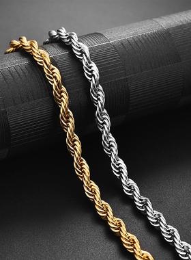 极速Hot Selling 2/3/4/5/6mm 316L Rope ChainN Necklace Stainl