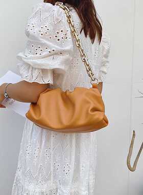 新品2021 Day Clutch Thick Gold ChDains Dumpling Clip Purse B