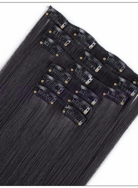 极速Strbaight Clip in Hair Extensions Long Straight Hair卡子