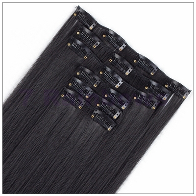 极速Strbaight Clip in Hair Extensions Long Straight Hair卡子