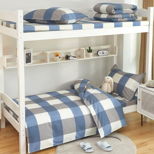 极速宿舍全棉被套单件床单被罩三件x套学生120单人床1.2米150x200