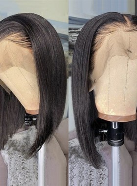极速Straighth Bob Human Hair Wigs Lace Frontal Bob WigsBob头