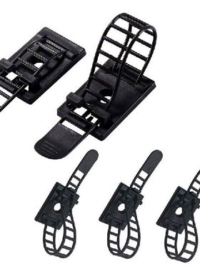 极速100Pcs Nylon Cable Strapy Ties Wire Clips Clamps Organiz