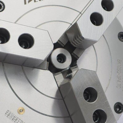 比优特BK110SQ中实气动三爪卡盘4寸5寸6寸8寸10寸车床气动液压卡