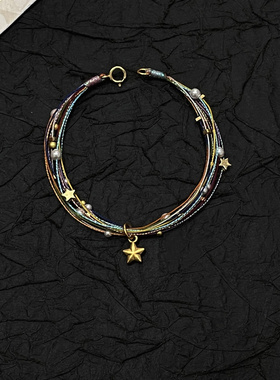 多巴胺彩虹手绳五彩绳