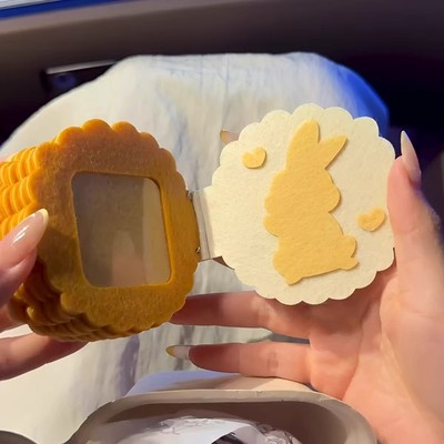 樱花月饼不织布手工相册