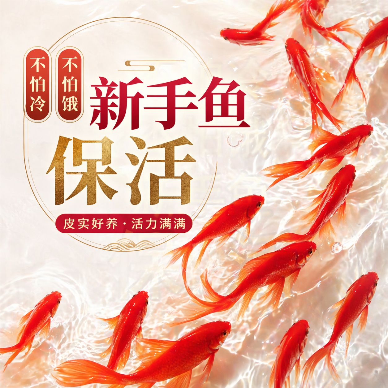 不用打氧的金鱼小金鱼好养耐活小鱼养不死自来水活鱼锦鲤宠物大全