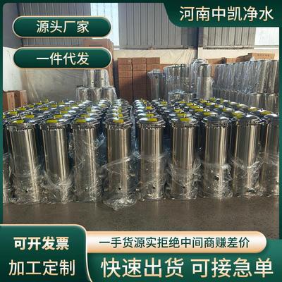 304不锈钢精密保安过滤器卡箍法兰工业家用pp棉滤芯前置过滤机器