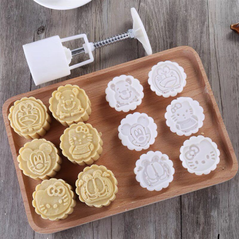 樱花月饼模具绿豆糕冰皮中式糕点心立体手压式家用花朵2024新款