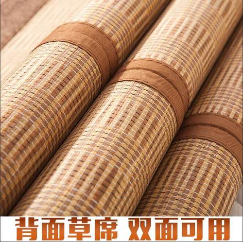 新品凉席110x190cm140x200竹席135x195草席160x200单双人1X.2m1.5