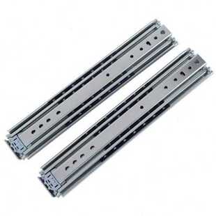 极速促厂促76宽重型滑轨导轨wJ 超厚三节工业改装侧装抽屉重型滑