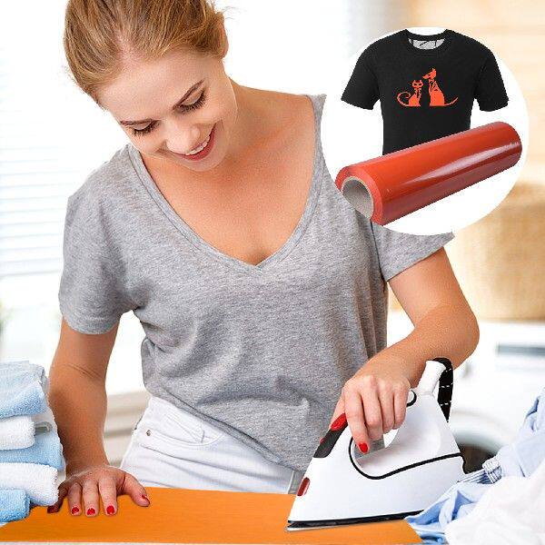 新品30cmx21cm PkVC Heat Transfer Vinyl Ironon Tirt Textiles