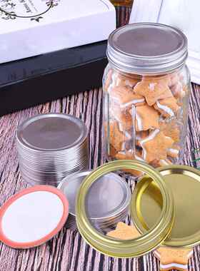 极速24pcs 70mm SplitType Jars Lids SiLlicone Seals Rings