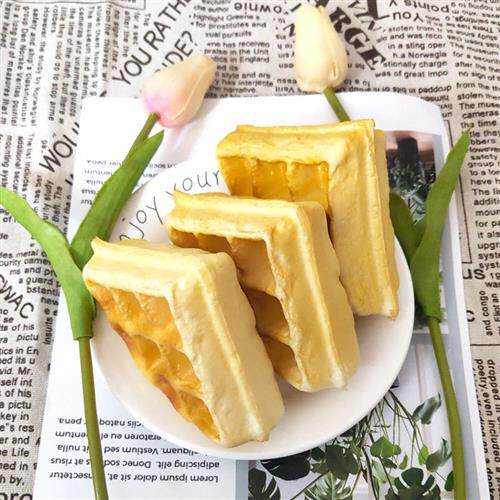 极速高仿真华夫饼干松饼模u型假食物蛋糕面包点心装饰摄影道具过