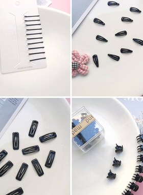 极速超小一字夹黑色一字发u夹女生小号bb方夹隐形爪夹儿童浏海碎