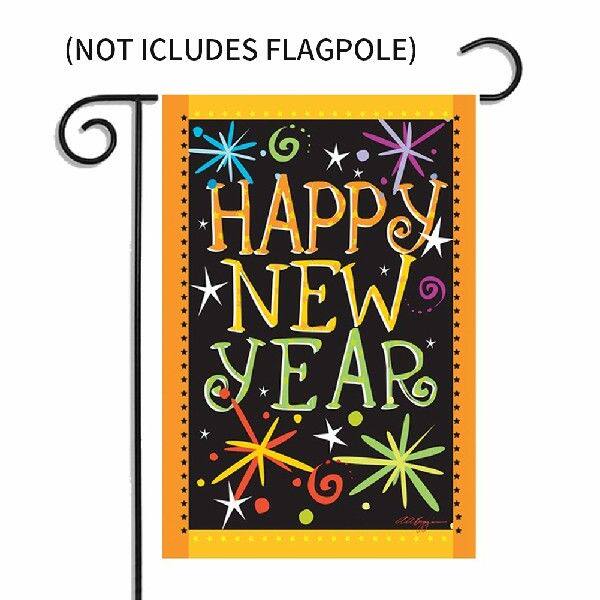 新品45x0dcm Banner Festive Atmosphere Happy New Year Balcony