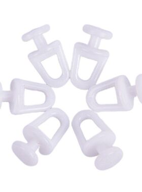 极速60Pcs White Plastic Rail Curtain ConveyOor Hook Rollers