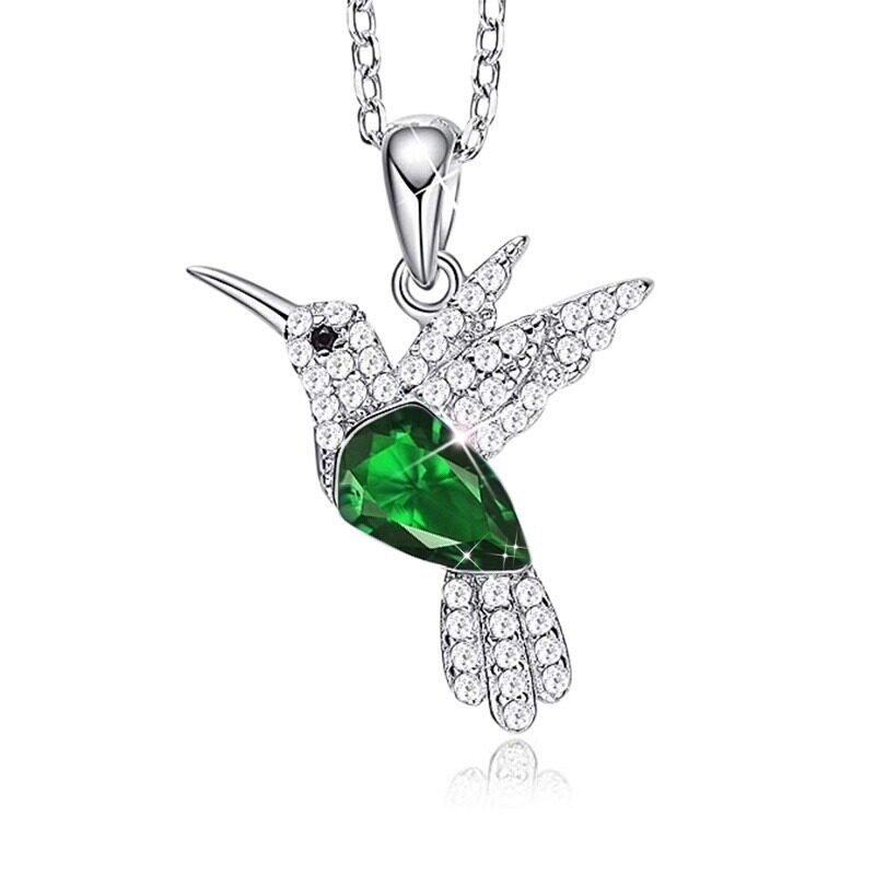 新品Personality Animal Bird Pendant NecklaceO Asymmetrical B