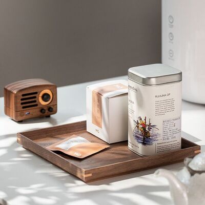 新品Black Walnut Tenon sSolid Wooden Tray Rectangular Wooden