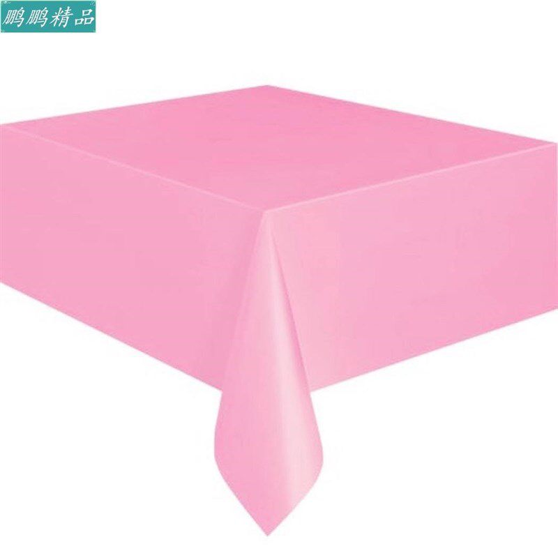 新品Table Cloth Durabqle Reusable Solid Square Party Plastic