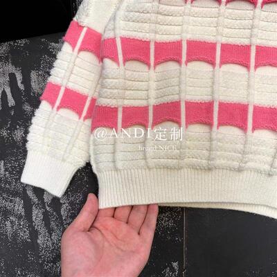 极速ANDI儿童订制秋s季2023新款洋派中大童套头针织毛衣1270
