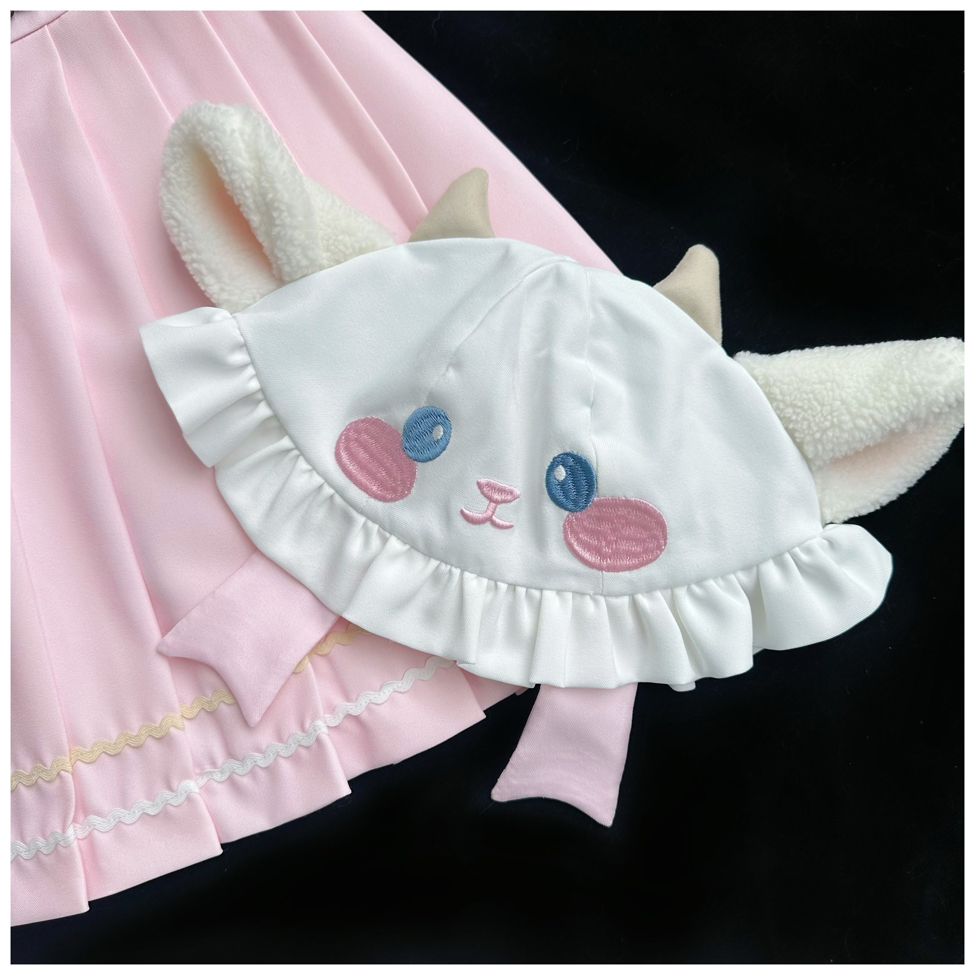 可加购/原创设计-童趣软妹可爱jk帽子 冲蛙/冲咩幼稚园官配帽子