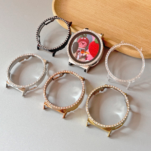 壳里斯适用华为手表GT6 46mm镶钻镂空硬壳单钻表壳保护壳GT5 Pro 42mm保护套GT4 41mm高级感防摔抗震电镀女款