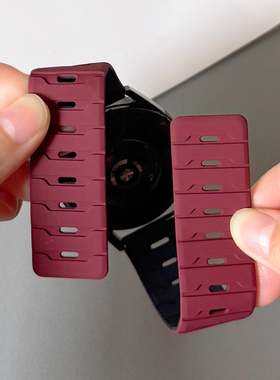 壳里斯iwatch表带S11透气机甲硅胶磁吸龙鳞SE3适用S10苹果applewatch华为GT6手表FIT4红米watch5小米9pro新款