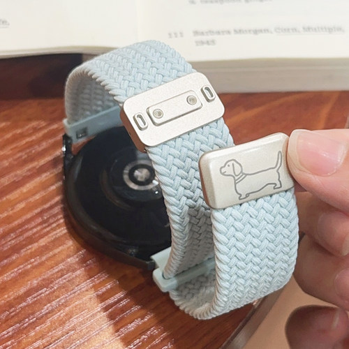 适用iwatch表带腊肠小狗尼龙磁吸