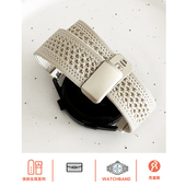 壳里斯GT5表带透气针织编织尼龙磁吸扣GT4适用Fit3华为watch4pro手表GT3荣耀2红米5新款 S4小米8手环9ro夏天S3