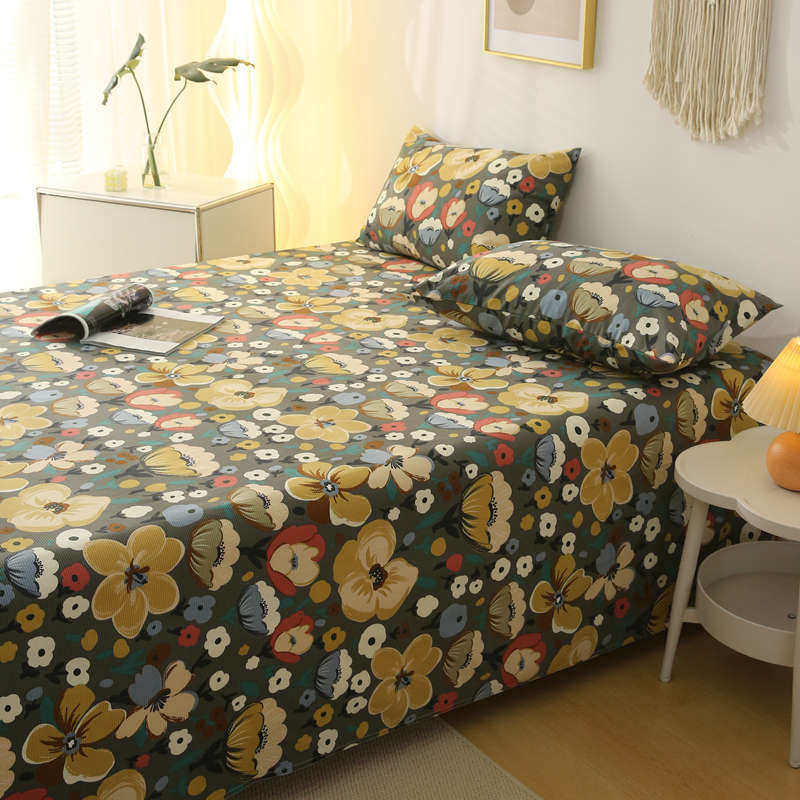 好看【高档加密提花】华贵大花纯棉床单单件100全棉加厚被单夏季,床上用品,床单,淘宝优惠券,粉丝福利购,淘宝优惠卷