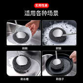 316不锈钢锅刷家用钢丝球长柄刷子洗锅神器厨房专用钢丝刷清洁刷