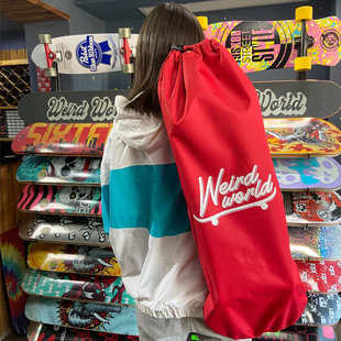 陆地冲浪板WEIRD防水耐用加厚滑板包收纳牛津布袋子双翘长板舞板