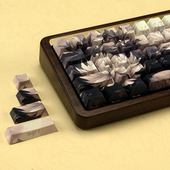 侧刻透光原厂热升华PBT 系列梅兰竹菊键帽国风个性 XVX 四君子