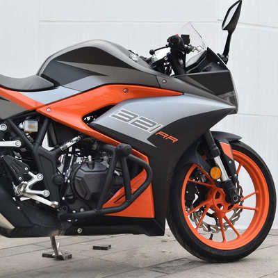 适用凯越321RR保险杠跑车321新玩家防摔杠防撞竞技前护杠摩托改装