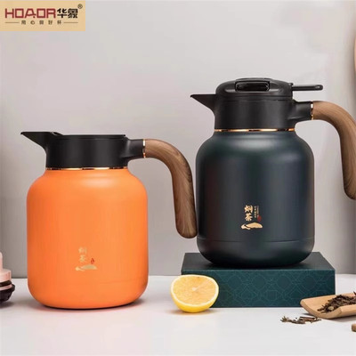 华象9048号保温壶316不锈钢大容量焖茶壶可旋转桌面壶焖泡茶水壶