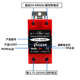 单相固态继电散热器一体导轨40aSSR交流控交流模块AC220V 380V60a