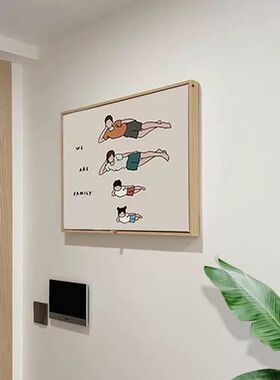 卡通简约超薄电表箱装饰画儿童挂画配电箱画电闸箱装饰遮挡免打孔