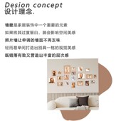 照片墙装 饰相框免打孔相片客厅背景墙相框挂墙墙上相片墙创意组合