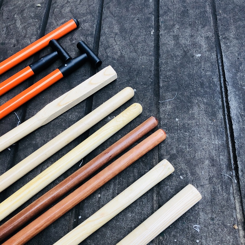 实木木柄铁锹锄头洋镐耙子把 T型柄镐柄铲子柄铁锨杆铁柄钢锹直柄