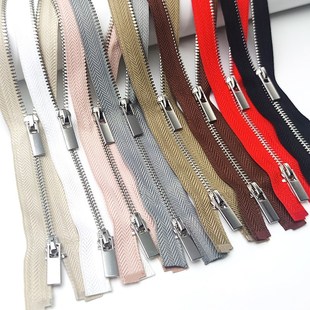 3号金属铜双开拉链春夏薄款开衫外套防晒衣拉锁衬衫毛衣细牙拉链