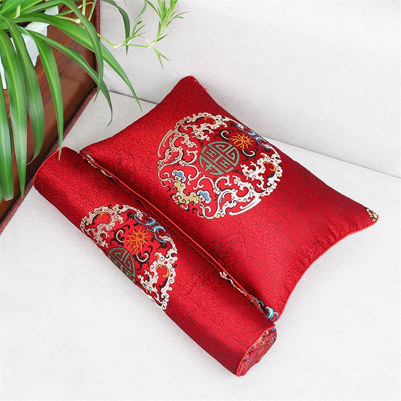 荞麦皮枕头枕芯透气圆柱糖果枕单人睡觉枕